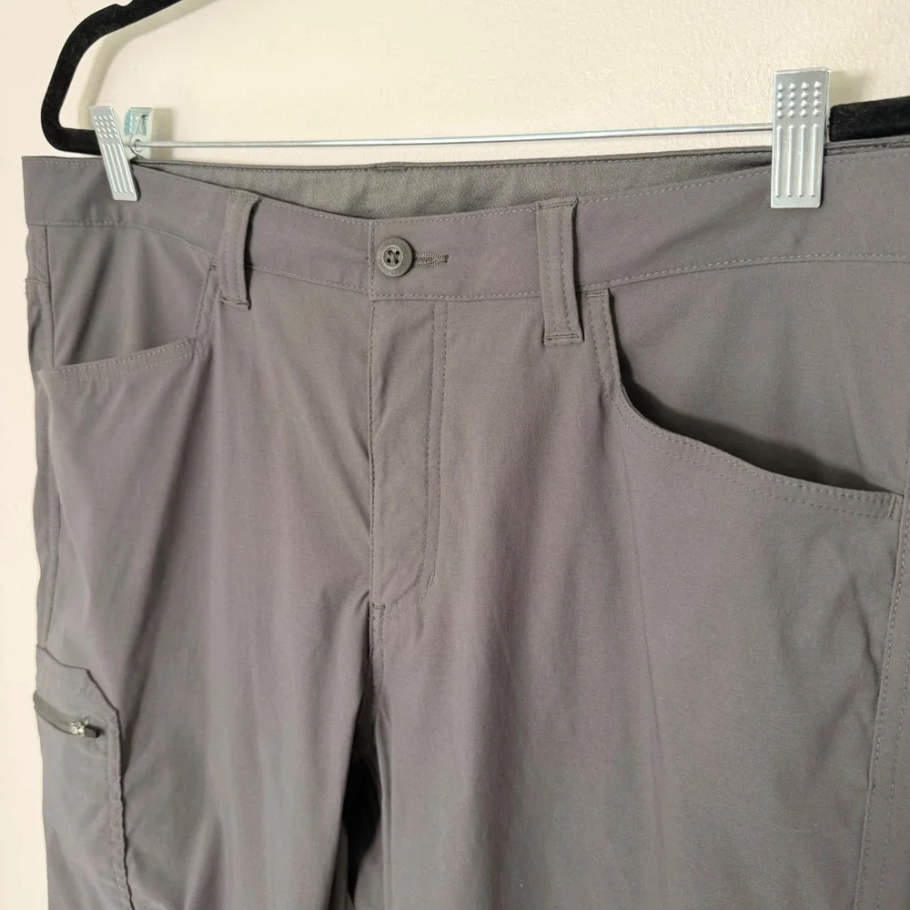 Eddie Bauer Hiking‎ Cargo Utility Pants (34x32) Gray Stretch Lightweight Flex